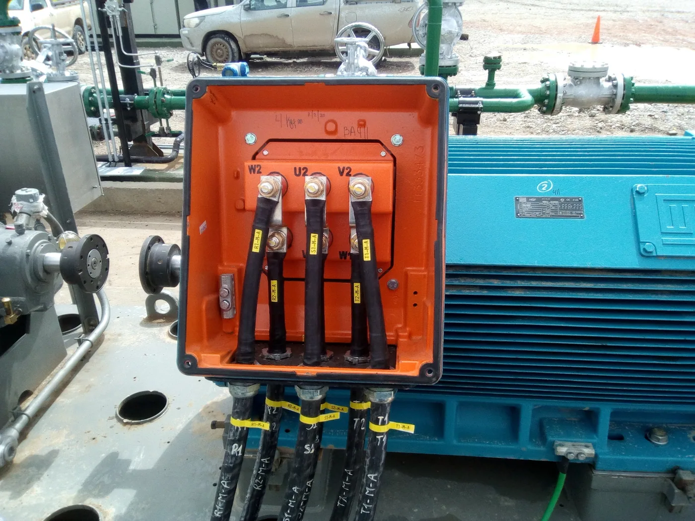 Caja de bornes de motor eléctrico