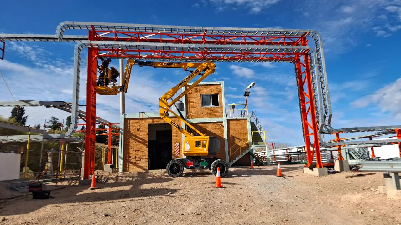 Montaje de pórtico para pipe rack